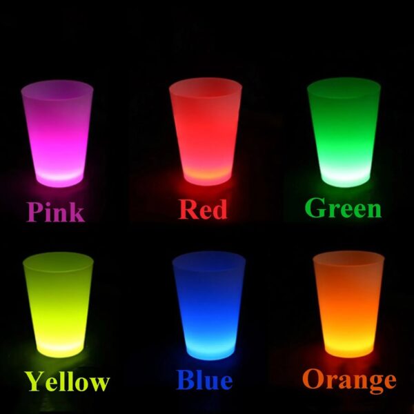 Glow Partisi Bardakları 6 Renk 6 Adet 1.5 oz 4.5 x 6.5 cm (4172) - Görsel 5
