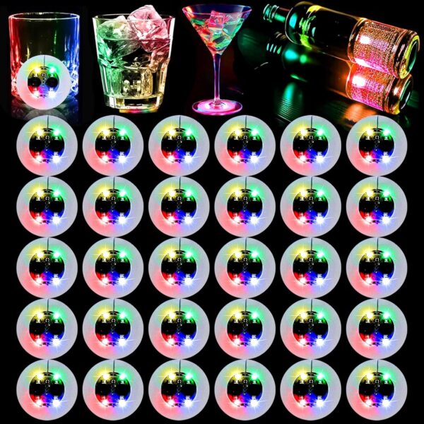 Işıklı Yapışkanlı Bardak Altı Aparatı Ledli 3 Fonksiyonlu 6 cm Çap (4172) - Görsel 3
