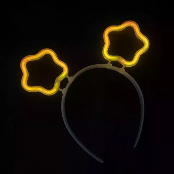 Glow Stick Karanlıkta Yanan Fosforlu Yıldız Taç 12 Adet (4172) - Görsel 3