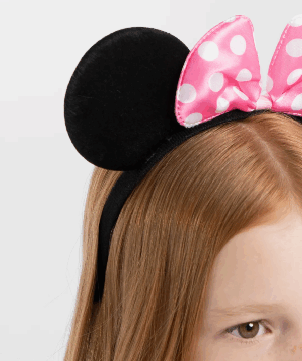 Pembe Fiyonklu Minnie Mouse Tacı Mini Kulak (4172) - Görsel 2