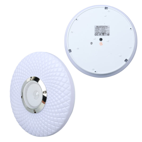 POWERMASTER PM-27329 BEYAZ 30*6 CM 24 WATT BLUETOOTH HOPARLÖRLÜ TAVAN AYDINLATMA - Görsel 2