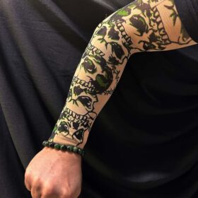 Çorap Dövme Giyilebilir Kol Bacak Dövmesi Likralı 2 Adet Model 15