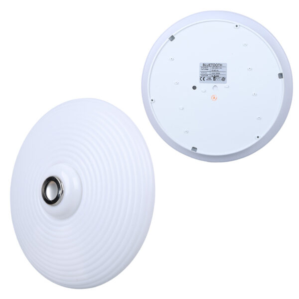 POWERMASTER PM-27330 BEYAZ 35*10.5CM 24 WATT BLUETOOTH HOPARLÖRLÜ TAVAN AYDINLATMA - Görsel 2