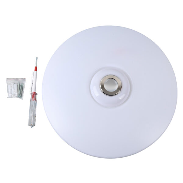POWERMASTER PM-27331 BEYAZ 34*9 CM 24 WATT BLUETOOTH HOPARLÖRLÜ TAVAN AYDINLATMA - Görsel 3