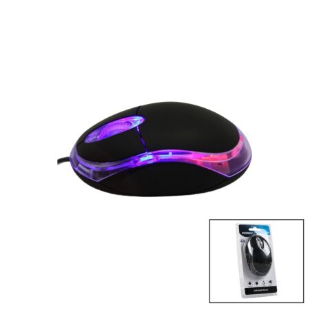 EVEREST KM-6809  KABLOLU USB - IŞIKLI  SİYAH OPTİK MOUSE  1200 DPI   VAKUMLU AMBALAJ  110CM KABLO (4172)