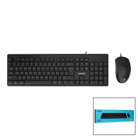 EVEREST KM-515  USB KABLOLU  KLAVYE - MOUSE  SET   Q KLAVYE (4172)