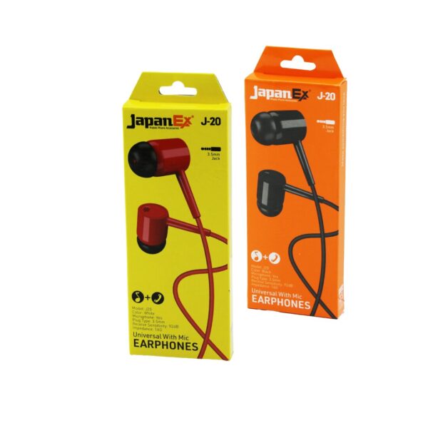 JAPANEX  J-20   KULAK İÇİ   MİKROFONLU  STEREO KULAKLIK KABLOLU= 1MT  AUX GİRİŞ (4172)
