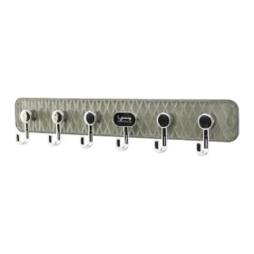 DELUX ASKI MİKA KRİSTAL PLASTİK TABANLI  6 KOLLU= TAK ÇIKAR  YAPIŞKANLI MONTAJ 6X42CM (4172)