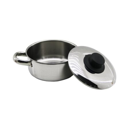 14CM   METAL KAPAK   MİNİ  ÇELİK TENCERE (4172)