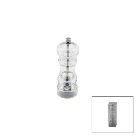 KÜÇÜK   ŞEFFAF MİKA KRİSTAL PLASTİK  BAHARAT ÖĞÜTÜCÜ (4172)