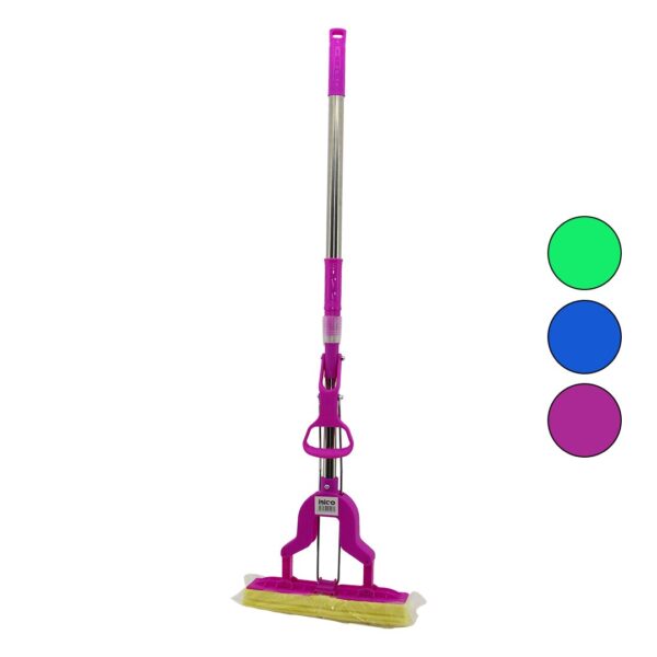 PVA MOP SIKMA KOLLU - SÜNGER MOP KROM UZAYAN SAP=75-95CM+RENKLİ PLS.BAŞLIK=115CMBRKT-910262 (4172)
