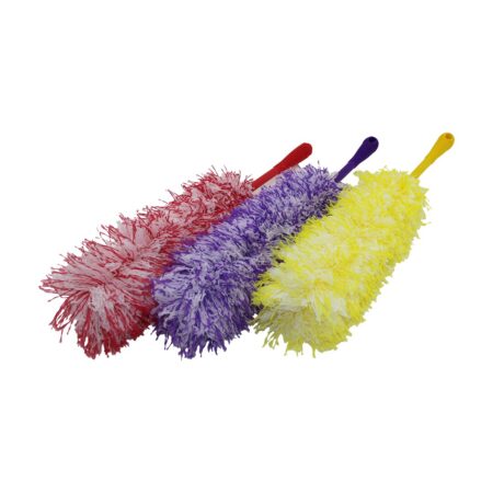 RENKLİ İP  TOZ ALMA PÜSKÜLÜ   PÜSKÜL=36 CM + RENKLİ PLASTİK SAP=19CM = 55CM  BRKT-910248 (4172)