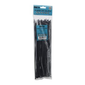 SİYAH   3.6X300MM  PLASTİK CIRT KELEPÇE  100PCS (4172)