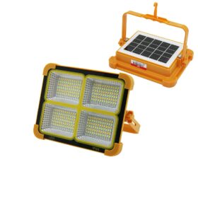 SOLAR LED LİGHT ÇAKARLI SOLAR PROJEKTÖR - POWERBANK KAMP - DIŞ MEKAN GÜNEŞ ENERJİLİ 12000mAh- 84X4=336LED (4172)