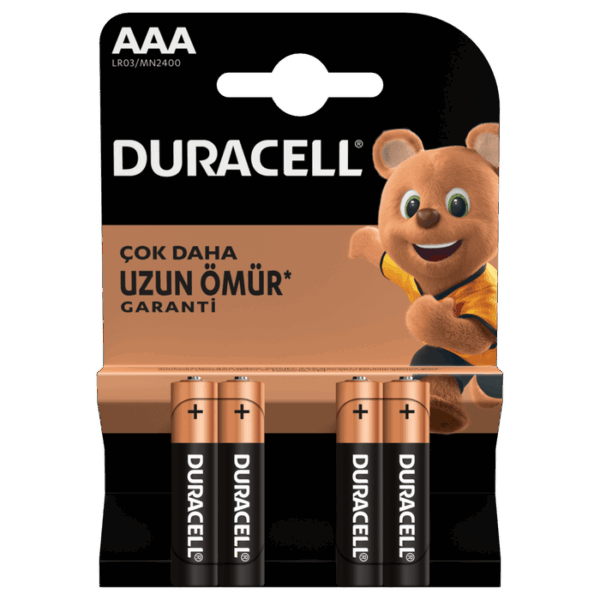 Duracell AAA İnce Pil 4'lü