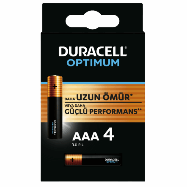 DURACELL OPTIMUM AAA İNCE PİL 4LÜ