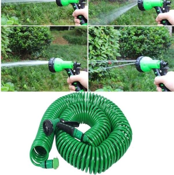 30 Metre Spiral Hortum + 4 Fonksiyonlu Özel Sulama Tabancası (4172) - Görsel 3