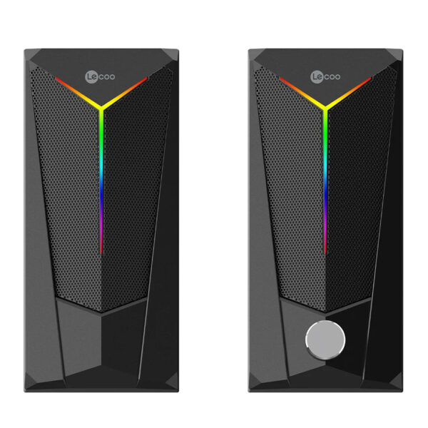 LENOVO LECOO DS104 6 VOLT 80 DB 1+1 KABLOLU IŞIKLI GAMING OYUNCU SPEAKER - HOPARLÖR - Görsel 2