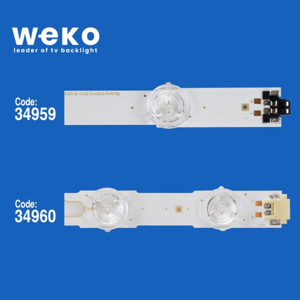 WKSET-5083 34959X4 34960X4 S_KU6K_43_FL30 8 ADET LED BAR - Görsel 3