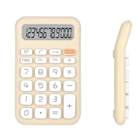 POWERMASTER PM-25408 KREM RENK BEYAZ TUŞ 12 HANELİ HESAP MAKİNESİ