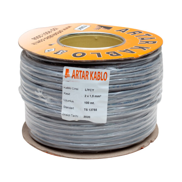 ARTAR 2X1.5MM LIYCY BLENDAJLI 100 METRE BAKIR HOPARLÖR KABLOSU - Görsel 2