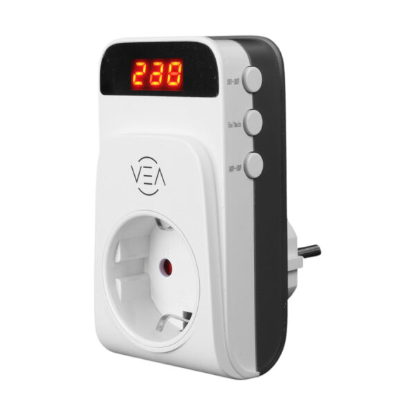VEA VE-25530 15A 3520W TEKLİ DİJİTAL GÖSTERGELİ AKIM KORUMALI PRİZ AŞIRI YÜKSEK GERİLİM - Görsel 2