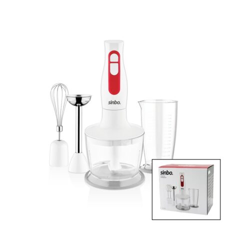 TURBO EL BLENDER SETİ DOĞRAYICI- MİKSER- BLENDER 2 KADEME HIZ 600ML HAZNE - 700ML ÖLÇÜ KABI SHB-3100S (4172)