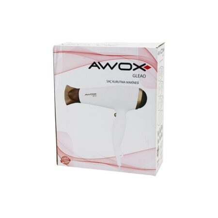 AWOX GLEAO  SİYAH  SAÇ KURUTMA - FÖN MAKİNESİ  SOĞUK ÜFLEME   2 KADEME FAN - 3 KADEME SICAKLIK   1700-2000W (4172)