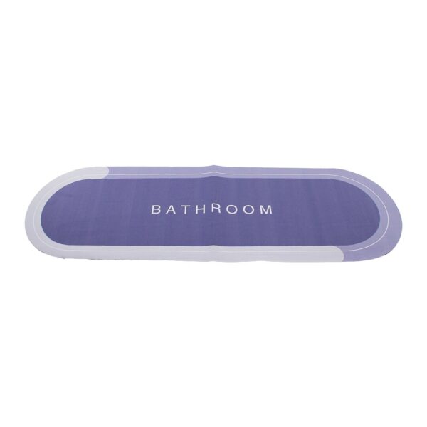 OVAL   DÜZ RENKLİ  SU EMİCİ - SİHİRLİ  BANYO PASPASI  ELASTİK  116 X 37.5CM (4172)