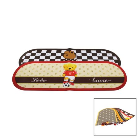 OVAL RENKLİ DESENLİ - RESİMLİ SU EMİCİ - SİHİRLİ  BANYO PASPASI ELASTİK 116 X 37.5CM (4172)