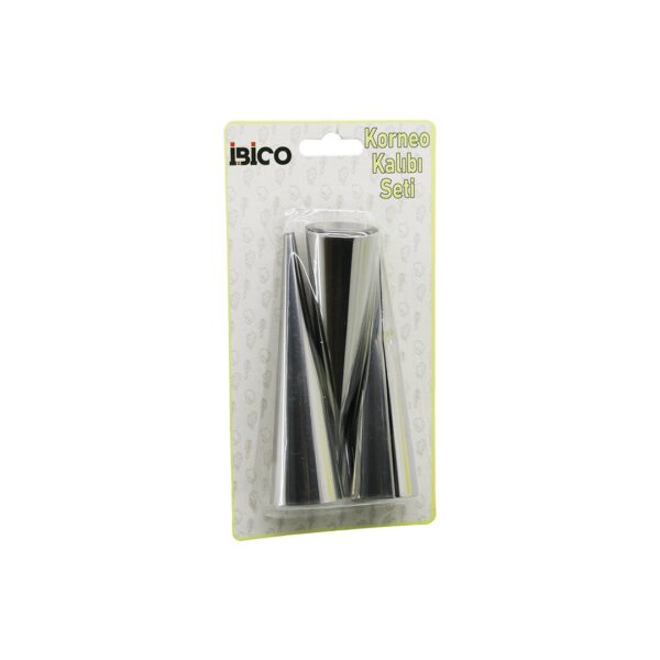 3PCS  METAL KORNEO KALIP - PASTA DEKORASYON APARATI ÇAP:3.4CM X UZUNLUK:12CM BRKT-921602 (4172)