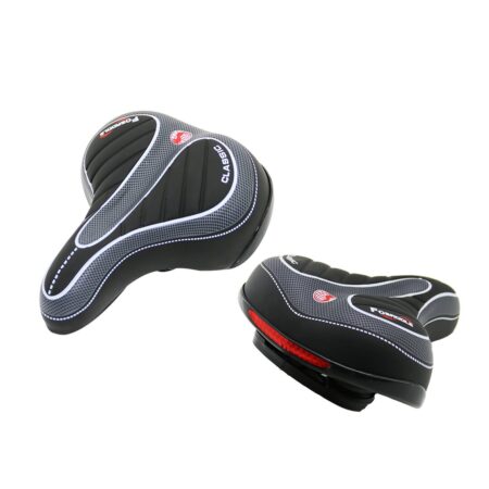 LÜX BÜYÜK - GENİŞ=20.5X25CM BİSİKLET SELE KOLTUK YAYLI - KIVRIMLI OTURAKDİKKAT FAR APARATI (4172)