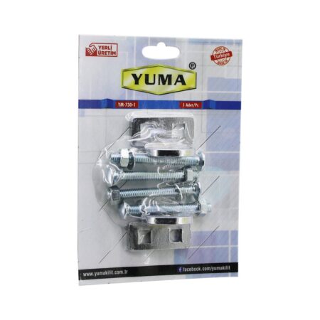 YUMA YM-730-1 KAPI EMNİYET REZESİ  ASMA KİLİT TAKILABİLİR MENTEŞE (4172)