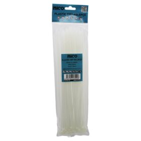 100PCS BEYAZ   3.6X300MM  PLASTİK CIRT KELEPÇE (4172)