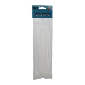 25PCS   BEYAZ   3.6X200MM  PLASTİK CIRT KELEPÇE (4172)