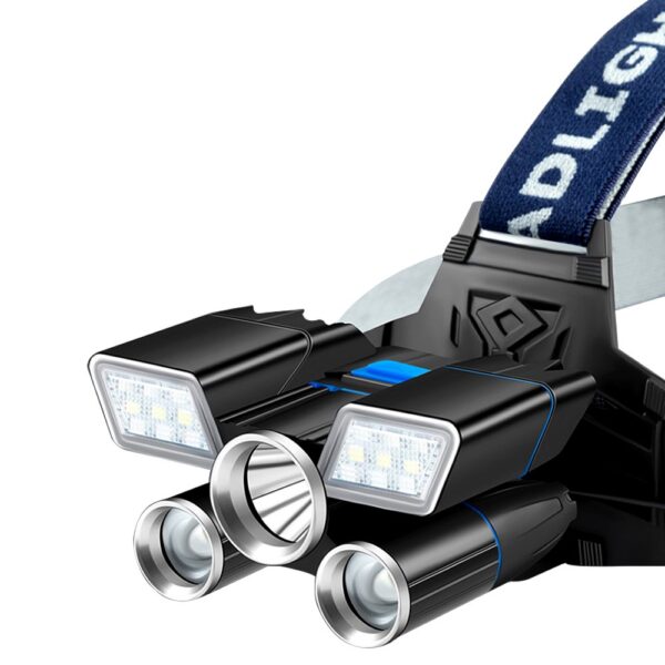POWERMASTER MX-501 18+3 POWER LEDLİ SU GEÇİRMEZ ŞARJLI KAFA FENERİ - Görsel 2