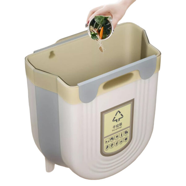 SUNUP SN-14644 KATLANABİLİR KÖRÜKLÜ MUTFAK ÇÖP KOVASI - Görsel 3