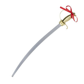 Altın Renk Kabzalı Zararsız Oyuncak Şövalye Kılıcı – 68 cm (Plastik)