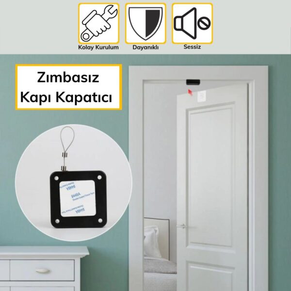 Yangına Dayanıklı Sıva Üstü Tüm Kapılar İçin Uygun Otomatik Kapanan Hızlı Otomatik Kapı Kapatıcı (4172) - Görsel 4