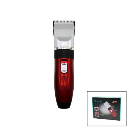 WAER WA-001 SAÇ SAKAL KESME TRAŞ MAKİNESİ ÇİFT BATARYAFİŞ ŞARJLIKESİM AYARLI BIÇAK=0.8--2.0MMR.KROM KAPLI GÖVDE (4172)