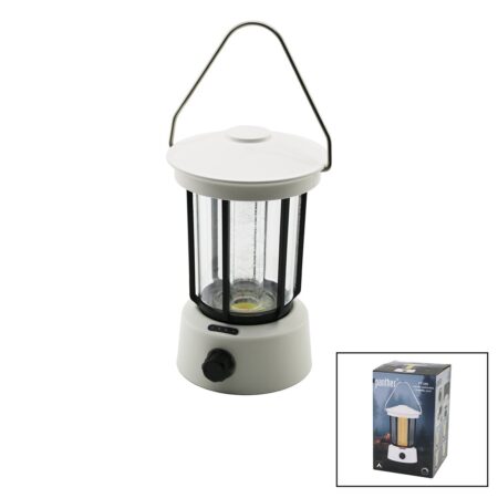 FANUS KAMP LAMBASI EL FENERİ USB ŞARJLI POWERBANK 5W COB LED 800LUMEN IŞIK AYARI GÜN IŞIK - BEYAZ PT-380 (4172)