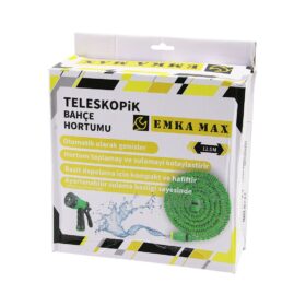 12.5MT TELESKOPİK UZAYAN BAHÇE HORTUMU 7 FONKSİYON AYARLI TETİKLİ TABANCA (4172)