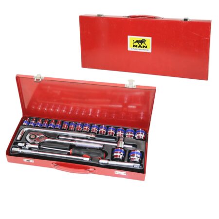 26PCS LOKMA SETİ 8--32MMCIRCIR - -T- - -L- - DÜZ KOLSOKET - ADAPTÖR - EVRENSEL BAĞLANTI - T.VİDAMETAL ÇANTALI (4172)