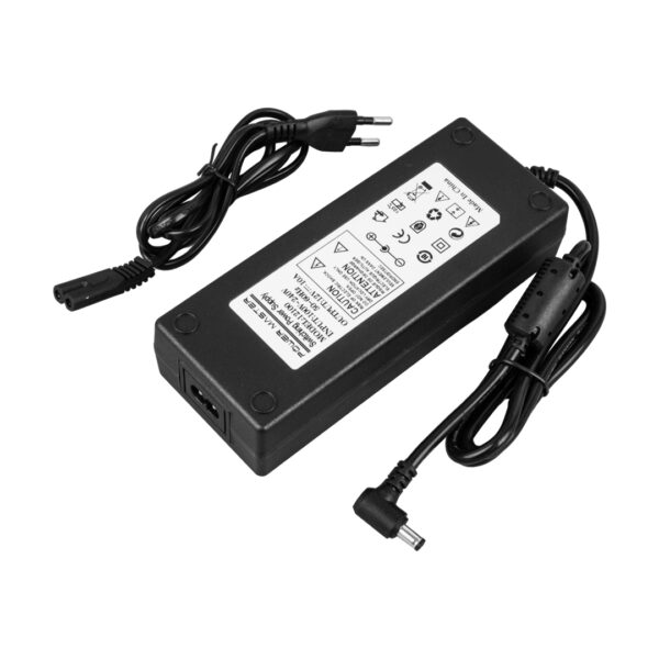 POWERMASTER PM-160 ADJ12V10A  12 VOLT - 10 AMPER - 120 WATT 5.5*2.5 MM L UÇLU PLASTİK KASA MASAÜSTÜ ADAPTÖR - Görsel 3