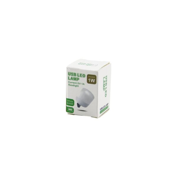 USB LED LAMP 1W   MİNİ=2X2CM   USB  LED LAMBA  BEYAZ=6000K - 110 LUMEN - 5V-1A (4172)