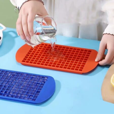 160'lı Mini Küp Şekilli Silikon Buzluk, Sunum Buzluk (4172)