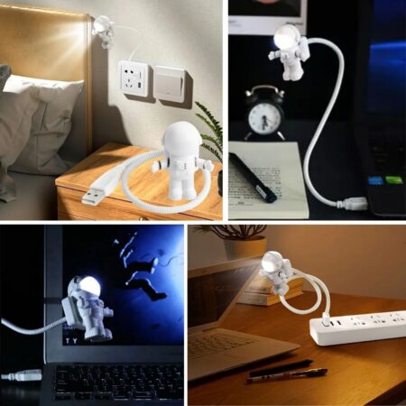 USB Astronot Gece Lambası, Masa Lambası, Kitap Okuma Lambası Işığı (4172)