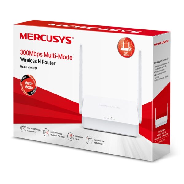TP-LINK MERCUSYS MW302R 300 MBPS WIFI-N ROUTER ACCESS POINT (4172) - Görsel 3
