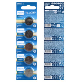 PHILIPS CR2032 3V LİTYUM MİNİ DÜĞME PARA PİL (BLİSTER 5Lİ PAKET) (4172)