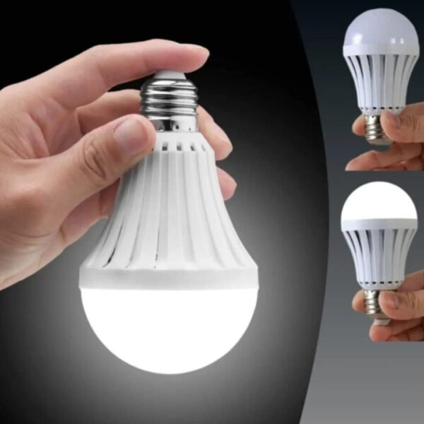 E27-220V 5W 6500K ŞARJLI BEYAZ LED AMPUL (4172) - Görsel 3